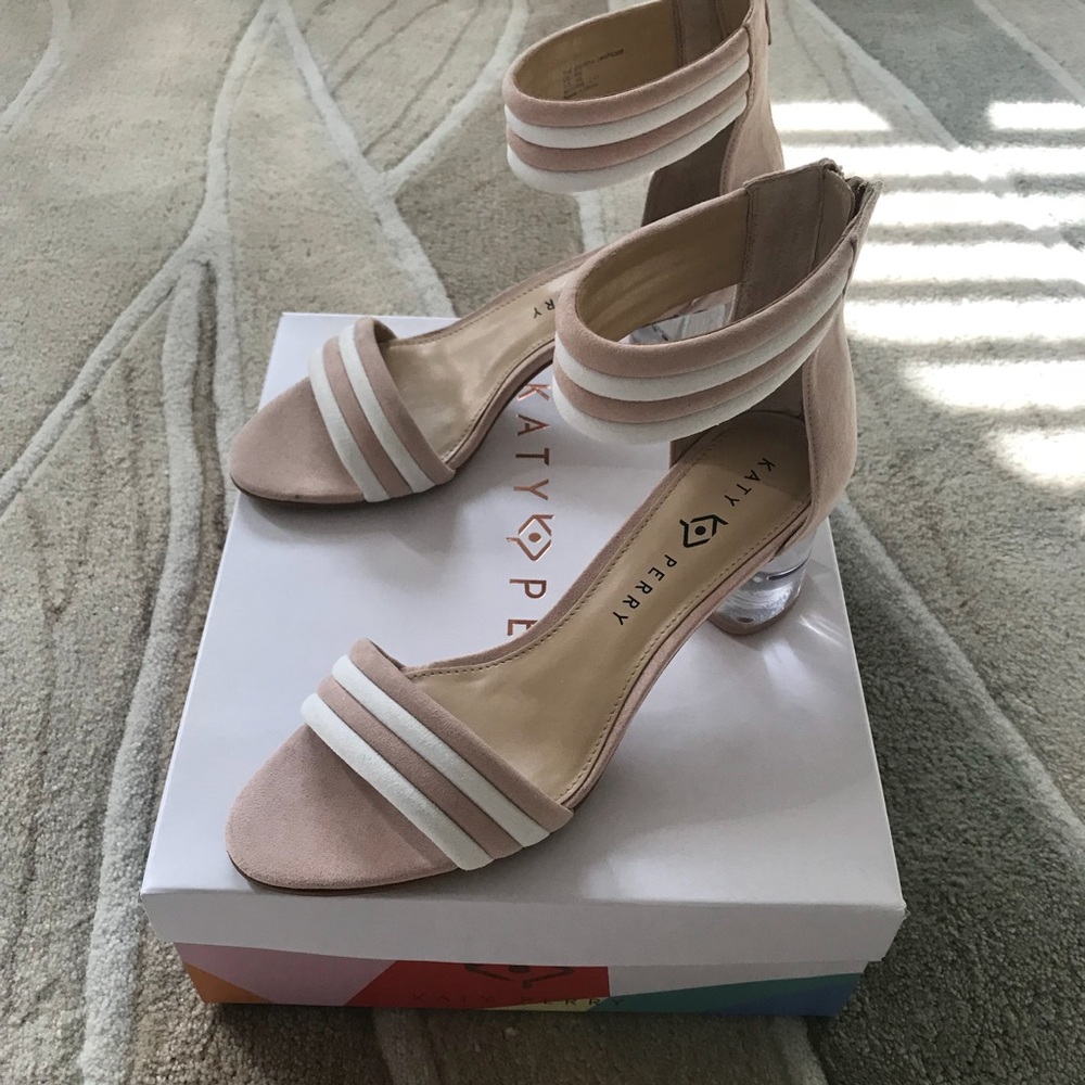 New Katy Perry Sierra Microsuede Blush Nude Shoes